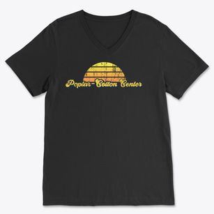 Poplar-cotton Center California Sublime Sunset Soft Lightweight V-Neck