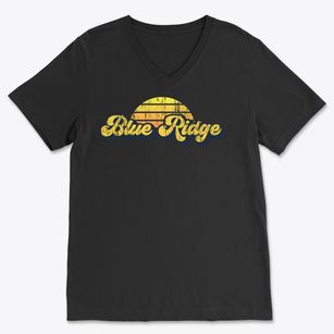 Blue Ridge Georgia Sublime Sunset Soft Lightweight V-Neck