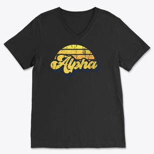 Alpha Illinois Sublime Sunset Soft Lightweight V-Neck