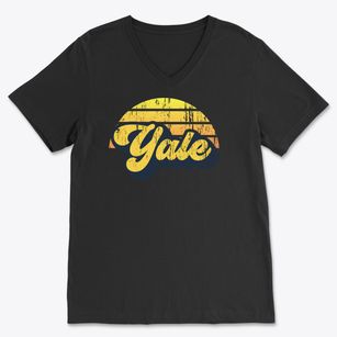 Yale Illinois Sublime Sunset Soft Lightweight V-Neck