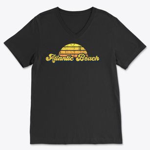 Atlantic Beach Florida Sublime Sunset Soft Lightweight V-Neck
