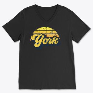 York North Dakota Sublime Sunset Soft Lightweight V-Neck