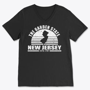  New Jersey Sunset Soft Lightweight V-Neck