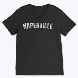 Naperville Illinois Timeless Retro Soft Lightweight V-Neck