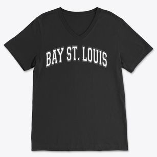Bay St. Louis Mississippi Varsity Soft Lightweight V-Neck