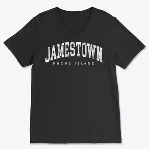 Jamestown Rhode Island Urban Vibe Soft Lightweight V-Neck