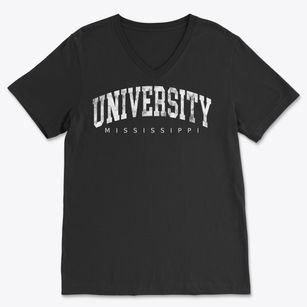 University Mississippi Urban Vibe Soft Lightweight V-Neck
