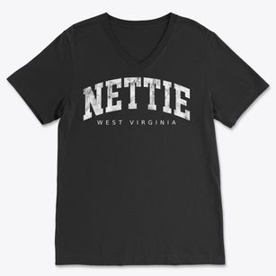 Nettie West Virginia Urban Vibe Soft Lightweight V-Neck