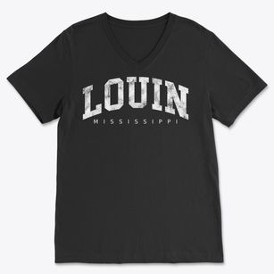 Louin Mississippi Urban Vibe Soft Lightweight V-Neck