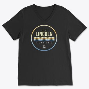 Lincoln Alabama Color Fade Soft Lightweight V-Neck
