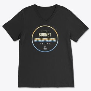 Burnet Texas Color Fade Soft Lightweight V-Neck