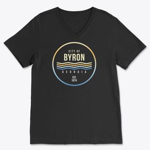 Byron Georgia Color Fade Soft Lightweight V-Neck