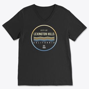 Lexington Hills California Color Fade Soft Lightweight V-Neck