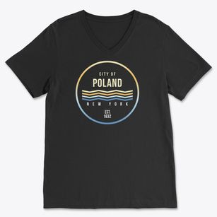 Poland New York Color Fade Soft Lightweight V-Neck