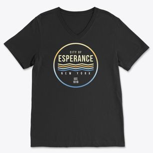 Esperance New York Color Fade Soft Lightweight V-Neck