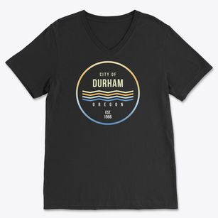 Durham Oregon Color Fade Soft Lightweight V-Neck
