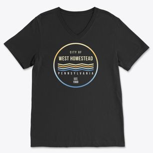 West Homestead Pennsylvania Color Fade Soft Lightweight V-Neck