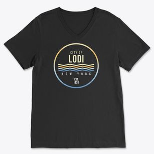 Lodi New York Color Fade Soft Lightweight V-Neck
