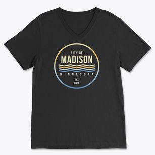 Madison Minnesota Color Fade Soft Lightweight V-Neck