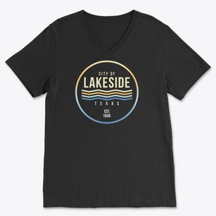 Lakeside Texas Color Fade Soft Lightweight V-Neck