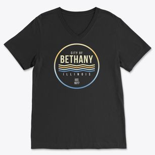 Bethany Illinois Color Fade Soft Lightweight V-Neck