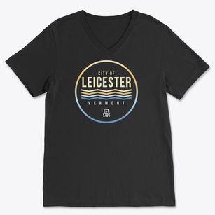 Leicester Vermont Color Fade Soft Lightweight V-Neck