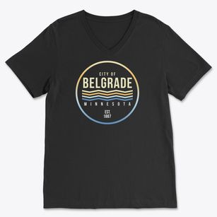 Belgrade Minnesota Color Fade Soft Lightweight V-Neck