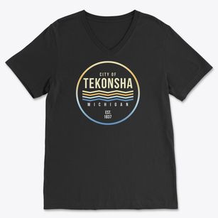 Tekonsha Michigan Color Fade Soft Lightweight V-Neck