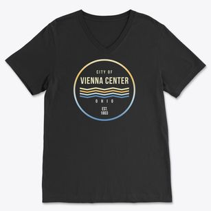 Vienna Center Ohio Color Fade Soft Lightweight V-Neck