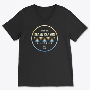 Keams Canyon Arizona Color Fade Soft Lightweight V-Neck