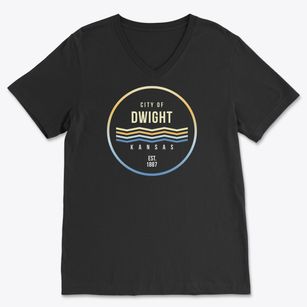 Dwight Kansas Color Fade Soft Lightweight V-Neck