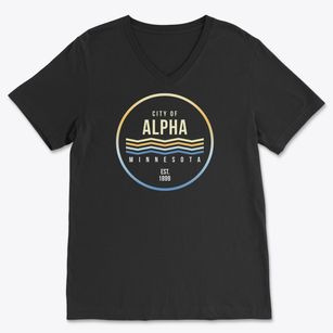 Alpha Minnesota Color Fade Soft Lightweight V-Neck