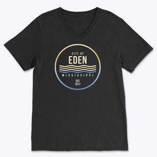 Eden Mississippi Color Fade Soft Lightweight V-Neck