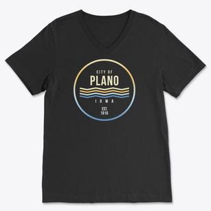Plano Iowa Color Fade Soft Lightweight V-Neck