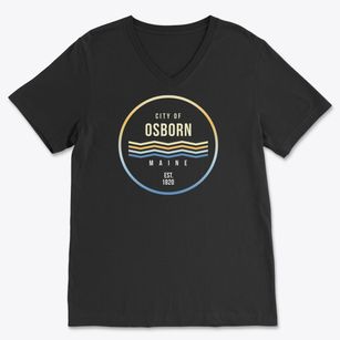Osborn Maine Color Fade Soft Lightweight V-Neck