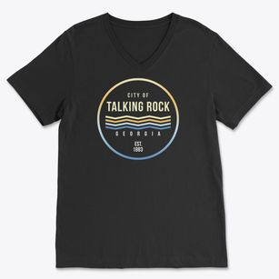 Talking Rock Georgia Color Fade Soft Lightweight V-Neck