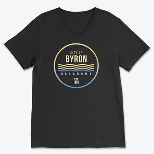 Byron Oklahoma Color Fade Soft Lightweight V-Neck