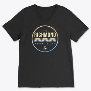 Richmond Rhode Island Color Fade Soft Lightweight V-Neck