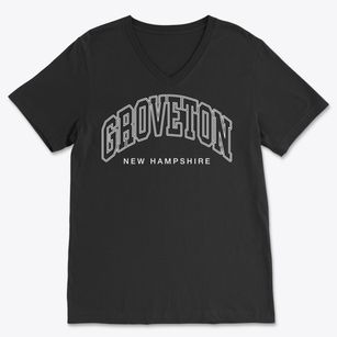 Groveton New Hampshire Inline Soft Lightweight V-Neck