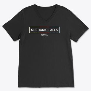 Mechanic Falls Maine Artbox Soft Lightweight V-Neck