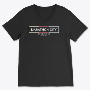 Marathon City Wisconsin Artbox Soft Lightweight V-Neck
