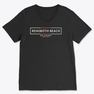 Rehoboth Beach Delaware Artbox Soft Lightweight V-Neck