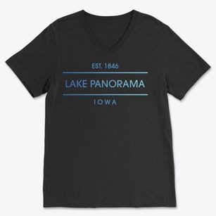 Lake Panorama Iowa Horizon Soft Lightweight V-Neck
