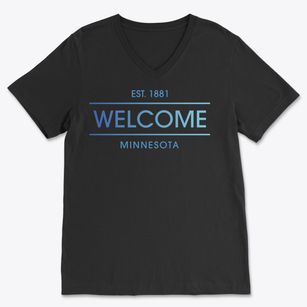Welcome Minnesota Horizon Soft Lightweight V-Neck