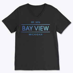 Bay View Michigan Horizon Soft Lightweight V-Neck