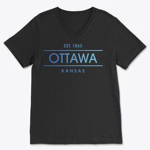 Ottawa Kansas Horizon Soft Lightweight V-Neck