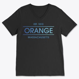 Orange Massachusetts Horizon Soft Lightweight V-Neck
