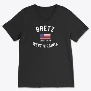 Bretz West Virginia Patriot Soft Lightweight V-Neck
