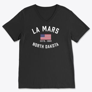 La Mars North Dakota Patriot Soft Lightweight V-Neck