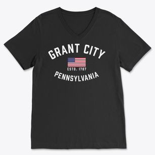 Grant City Pennsylvania Patriot Soft Lightweight V-Neck